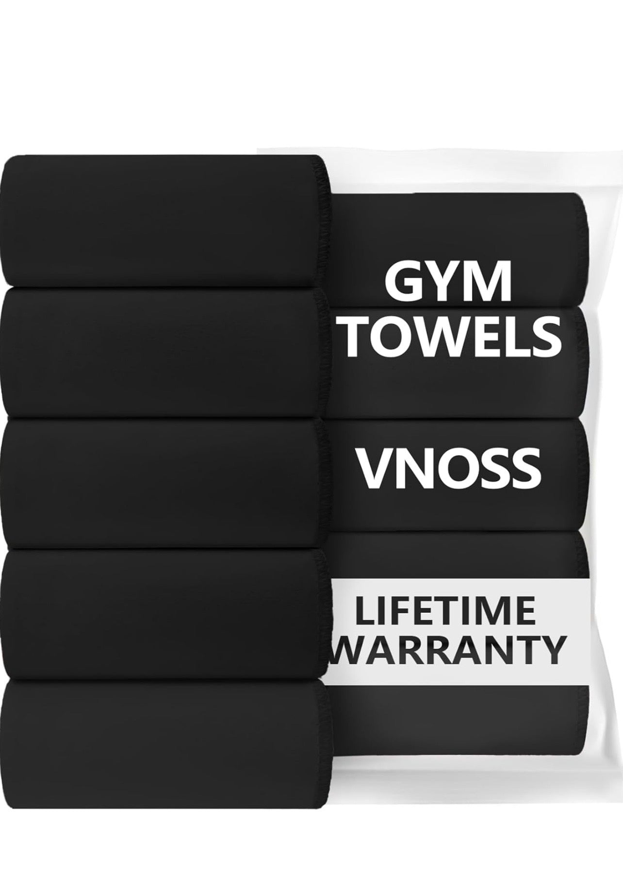 Microfiber Gym Towels — 5 Pack | Quick Dry, Lint-Free