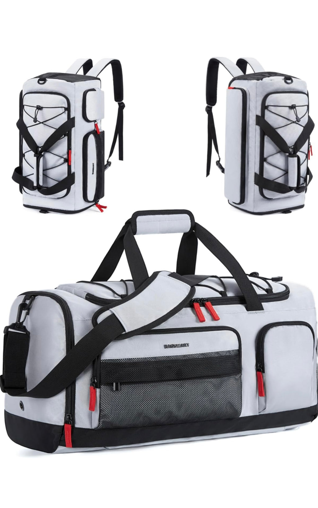 BAGSMART Sports Duffel Backpack — 35L with Shoe & Laptop Compartment
